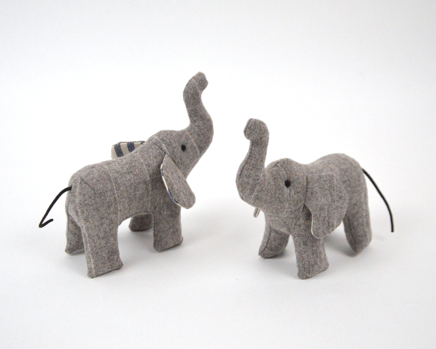 Little Grey Tweed Elephant
